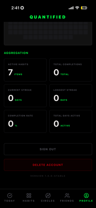 Quantified: Habit Tracker Screenshot 8 of 9