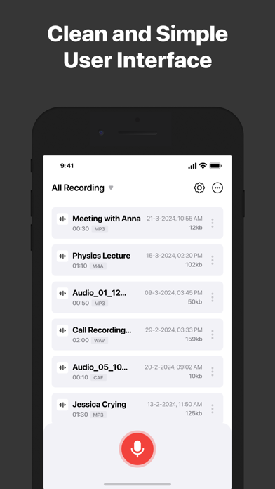 Recorder for iPhone Screenshot