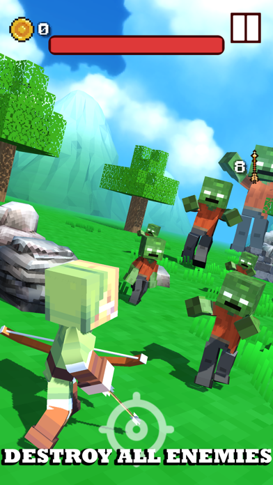 Craft Archer vs Angry Monsters Screenshot