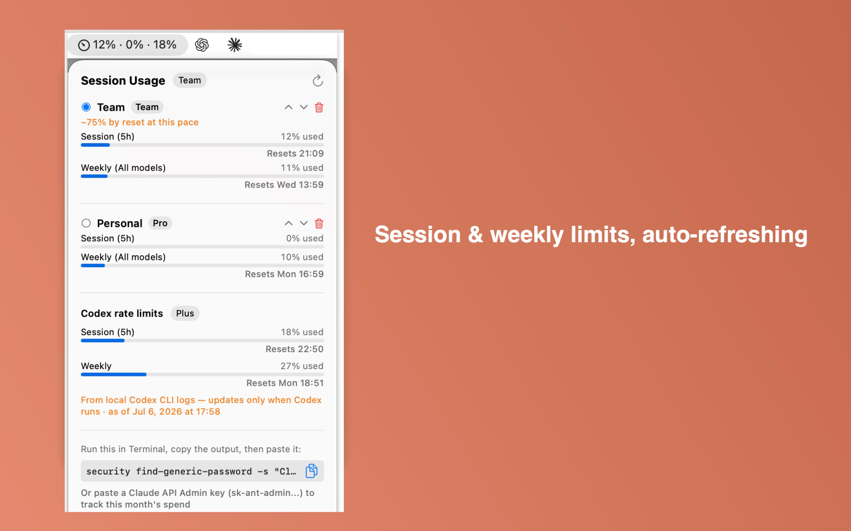 AI Session Meter