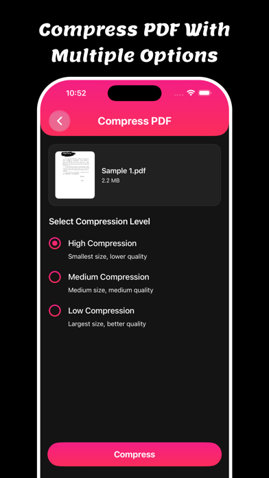 PDF Converter: PDF to PNG Screenshot