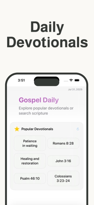 Gospel Daily: Devotionals Screenshot 1 of 5