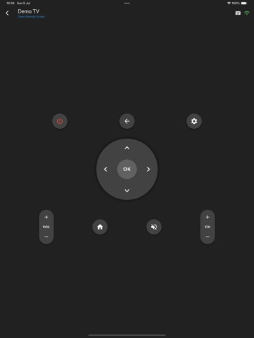 Handy TV Remote Control iPad screenshot