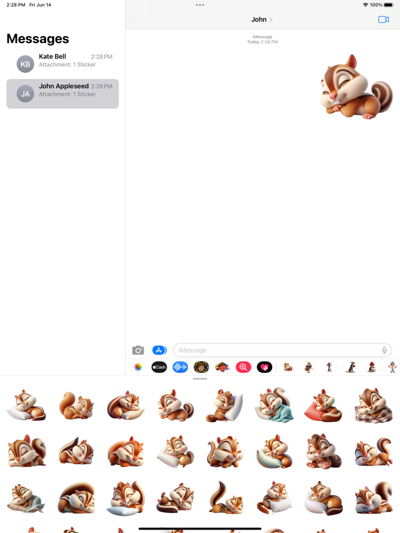 Screenshot #4 pour Sleeping Chipmunk Stickers
