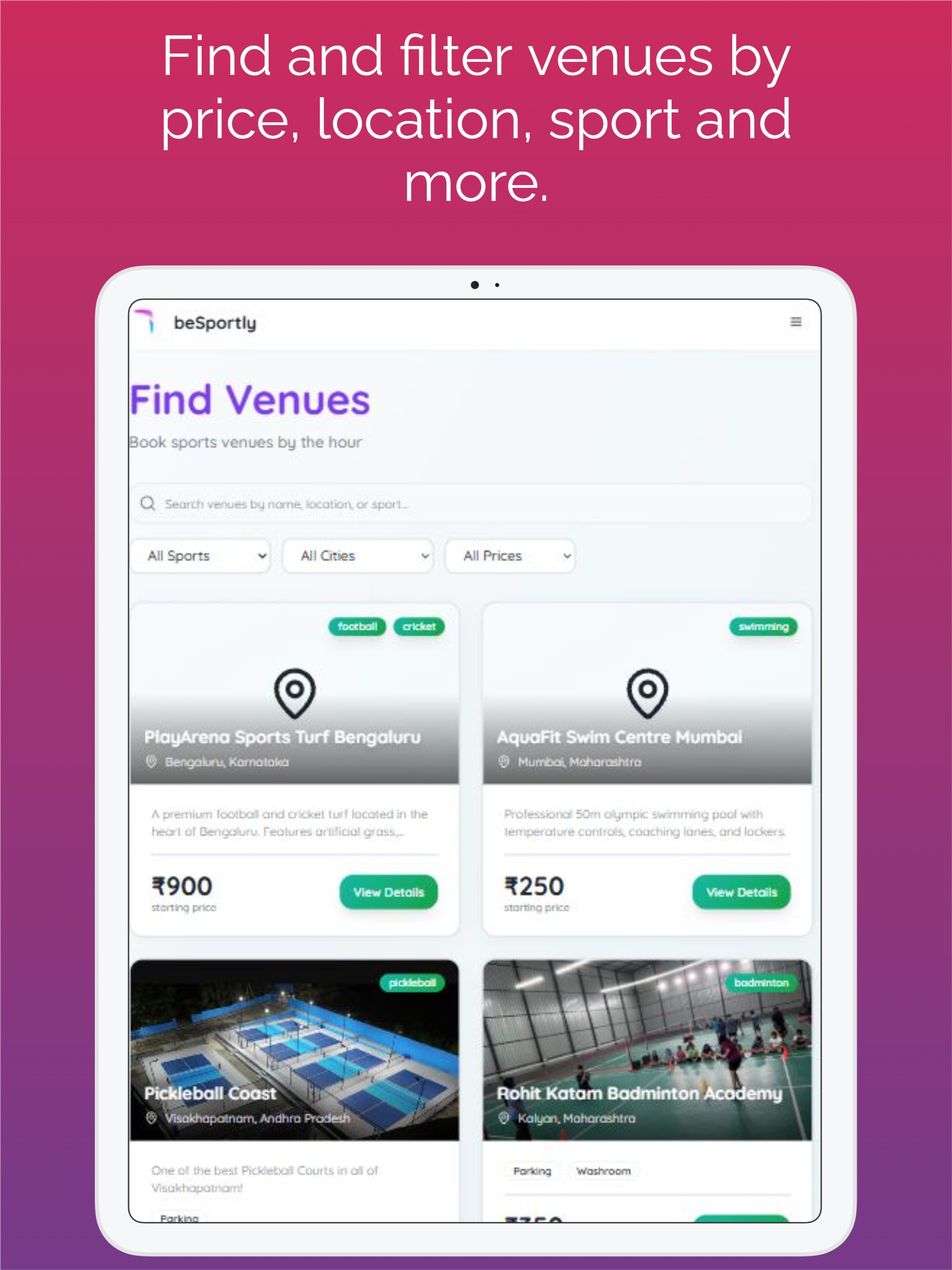 beSportly screenshot 7