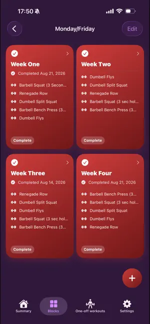Strong Workout Tracker screenshot 2