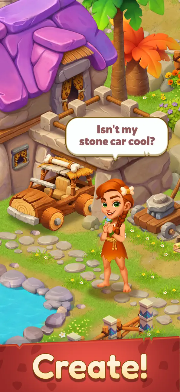 Merge Age: Stone Haven iOS Mod IPA screenshot 3 - iOS game interface
