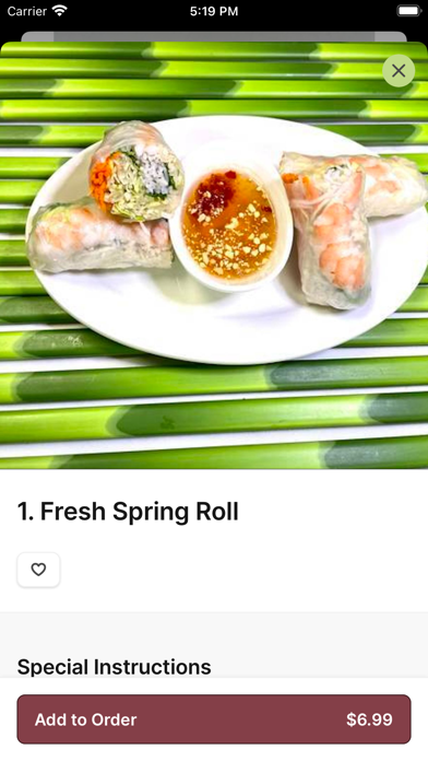 Pad Thai & Sushi iPhone screenshot 3 - Food & Drink app