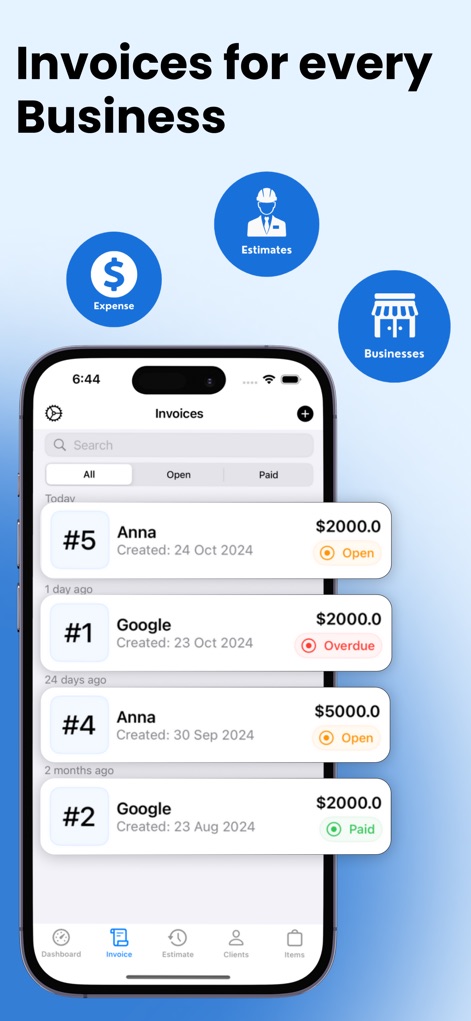 Invoice Maker: Estimate App - Business App | MWM