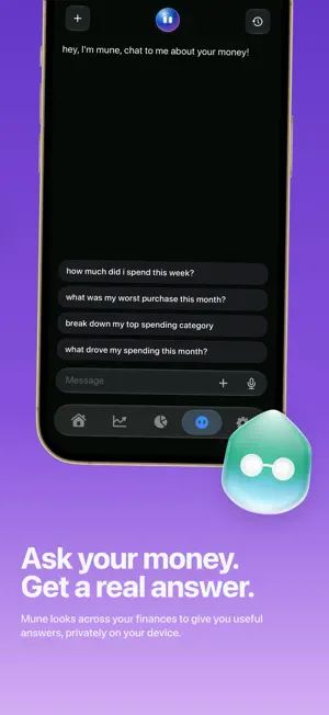 Mune - Private Finance AI screenshot 2
