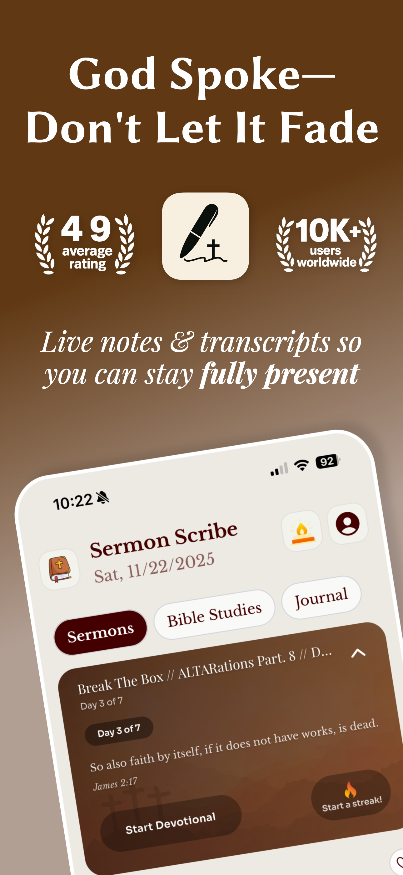 Sermon Scribe: Christian Notes