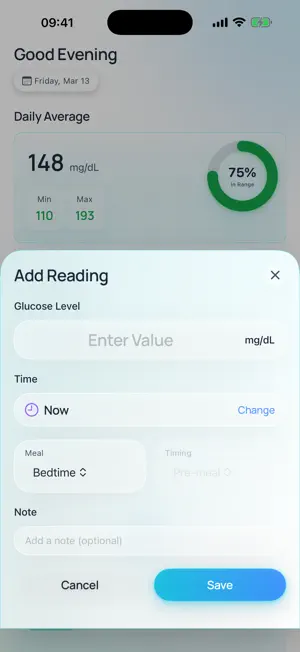 DiaNotes: Glucose Tracker screenshot 3