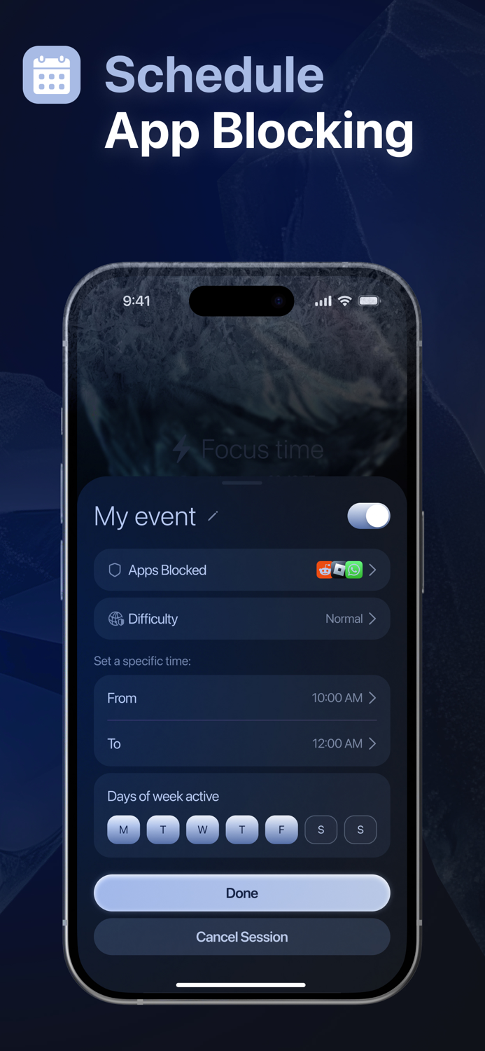 Screen Time Control Block App