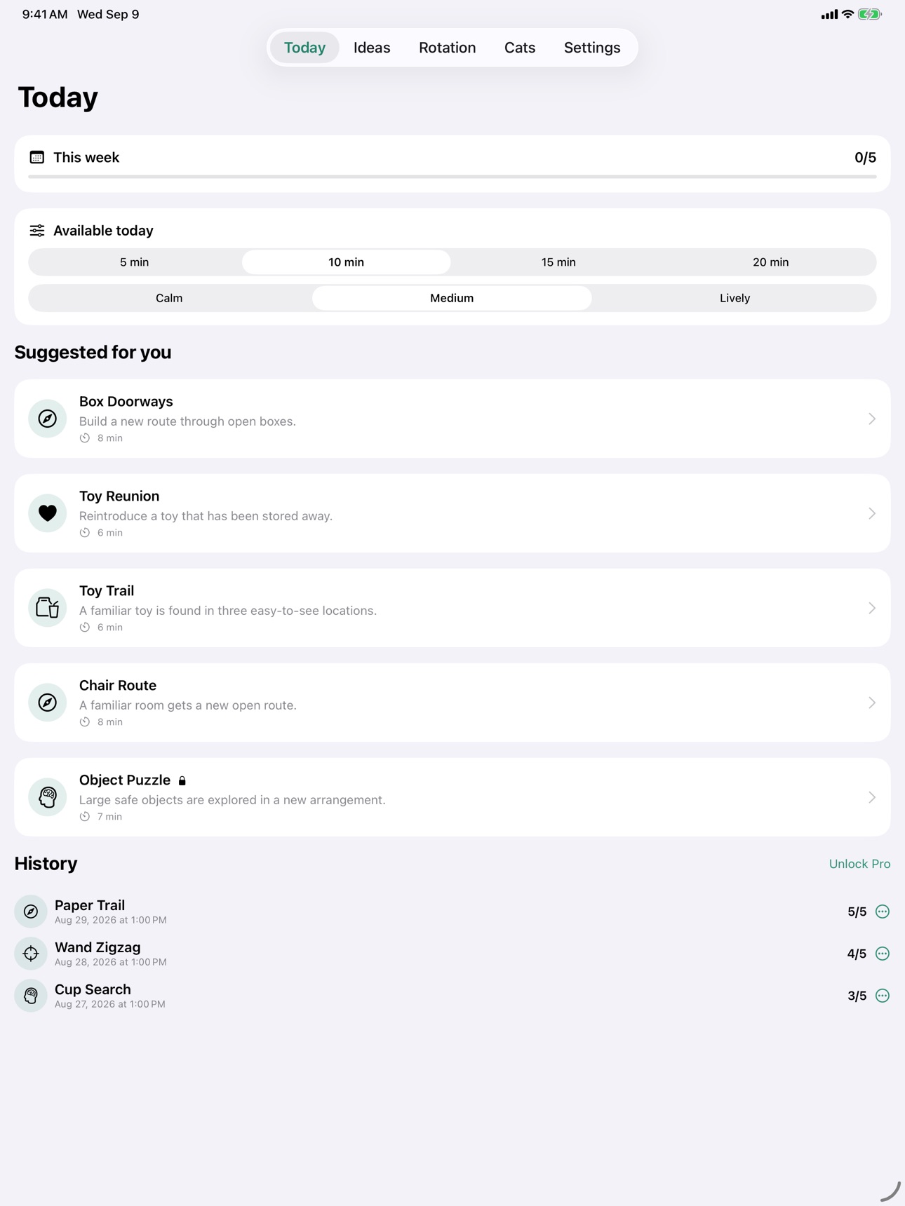 Screenshot 4 of PouncePlan: Cat Enrichment