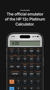 HP 12C Platinum Calculator screenshot