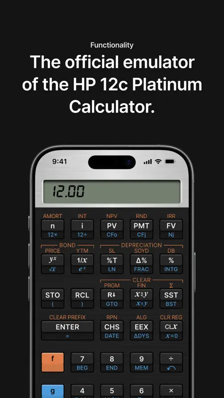 HP 12C Platinum Calculator screenshot 1 of 4