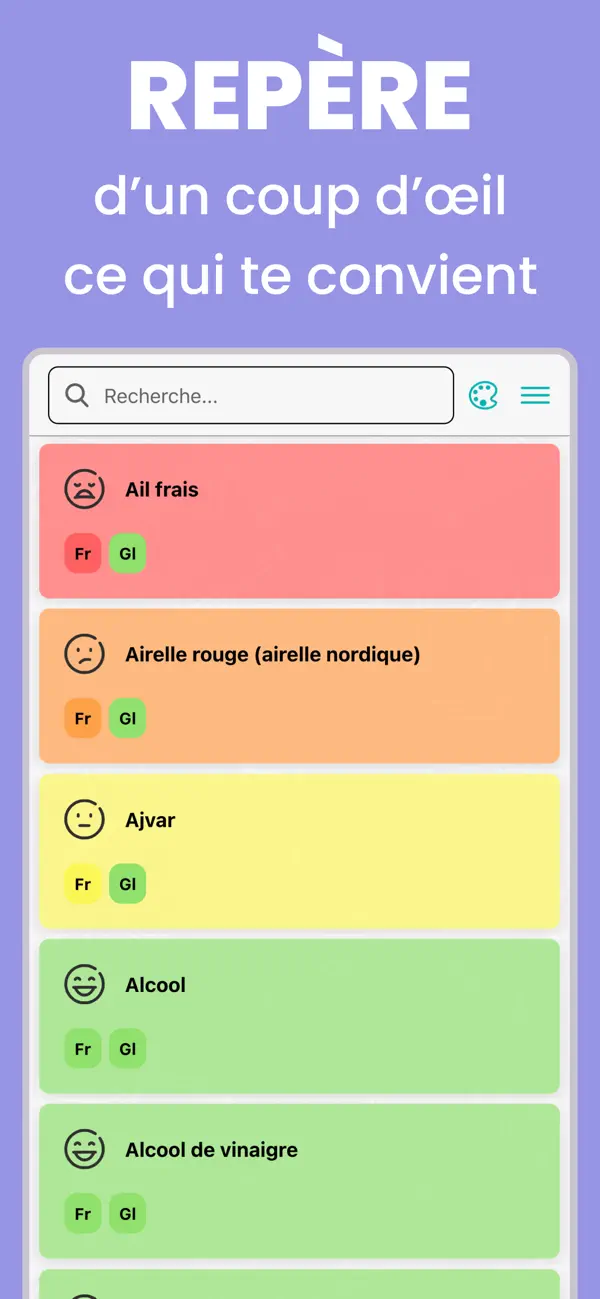 Screenshot #2 pour ALLiCANEAT Intolérances Alim.