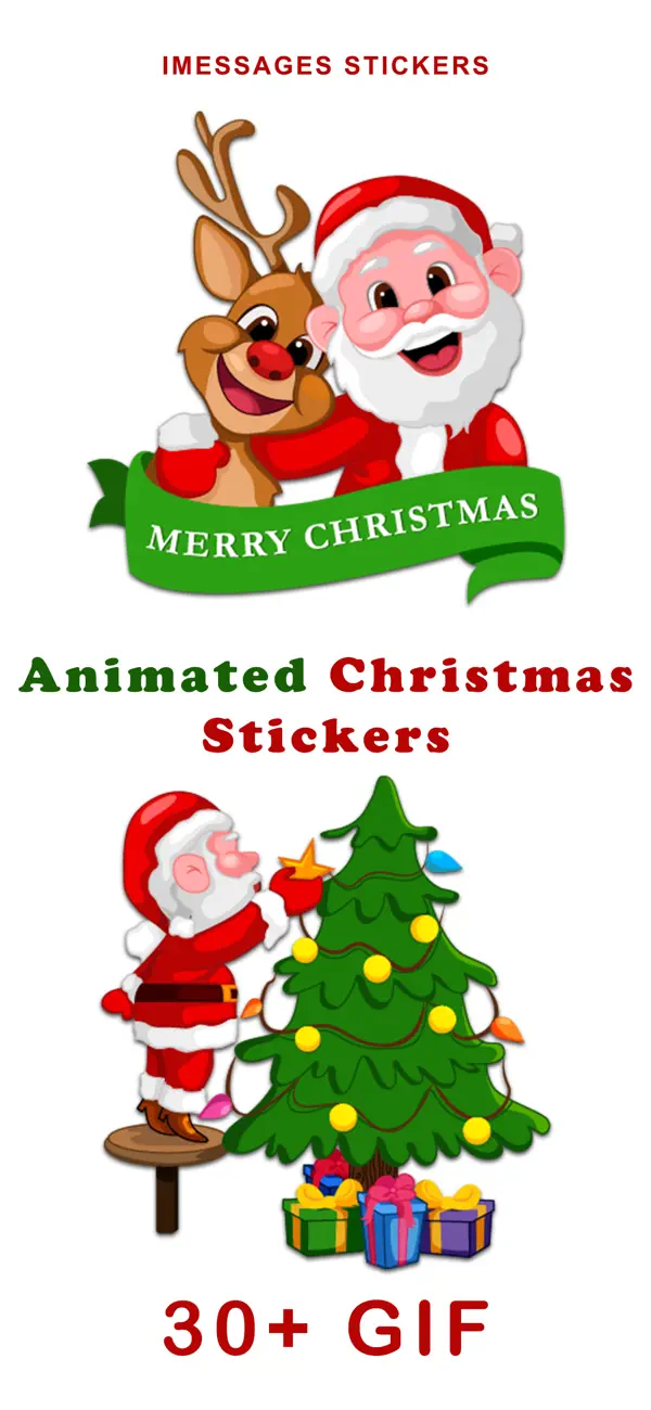 #2. Animated Christmas Emojis pack (iOS) By: Prashant Yadav