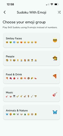 Sudoku With Emoji screenshot
