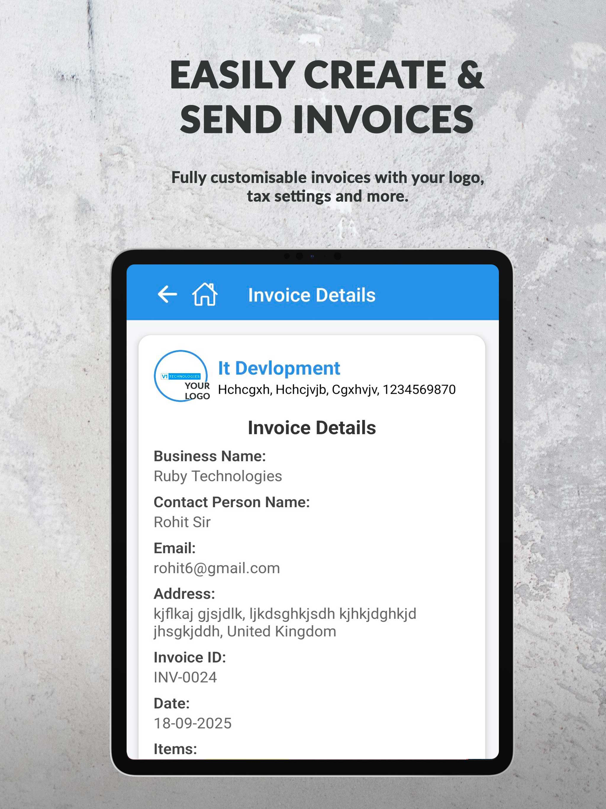 Invoice Bill & Receipt Maker