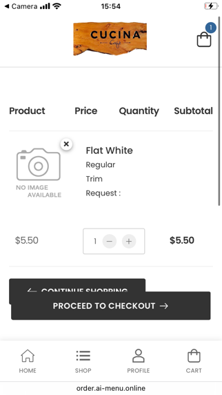 Cucina Cafe Ordering Screenshot 4 of 4