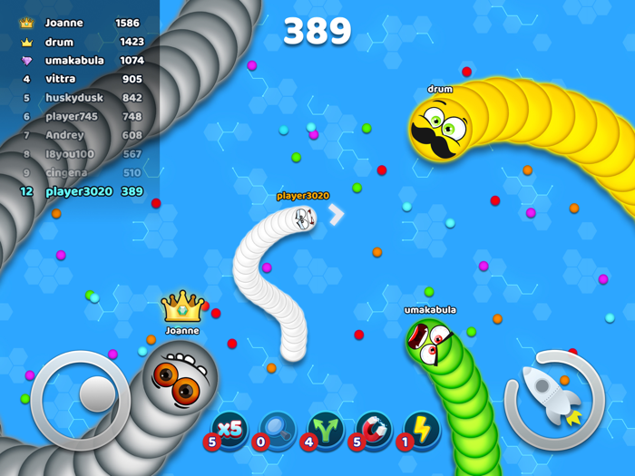 Snakes Zone .io - Worms Game