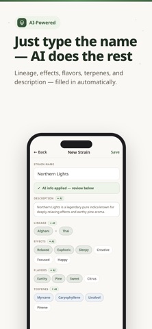 Stash Journal—Cannabis tracker iPhone screenshot
