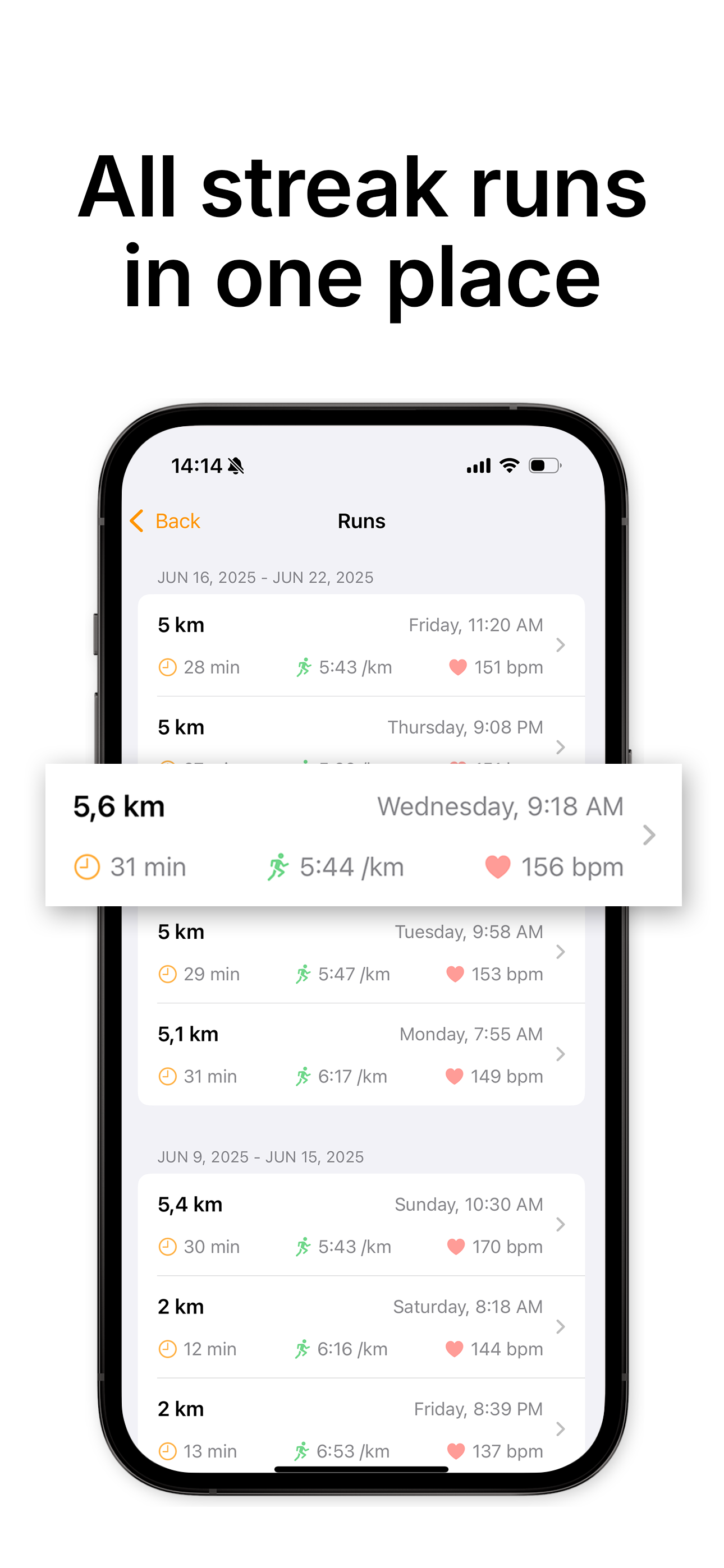 Running Streak: Run Tracker