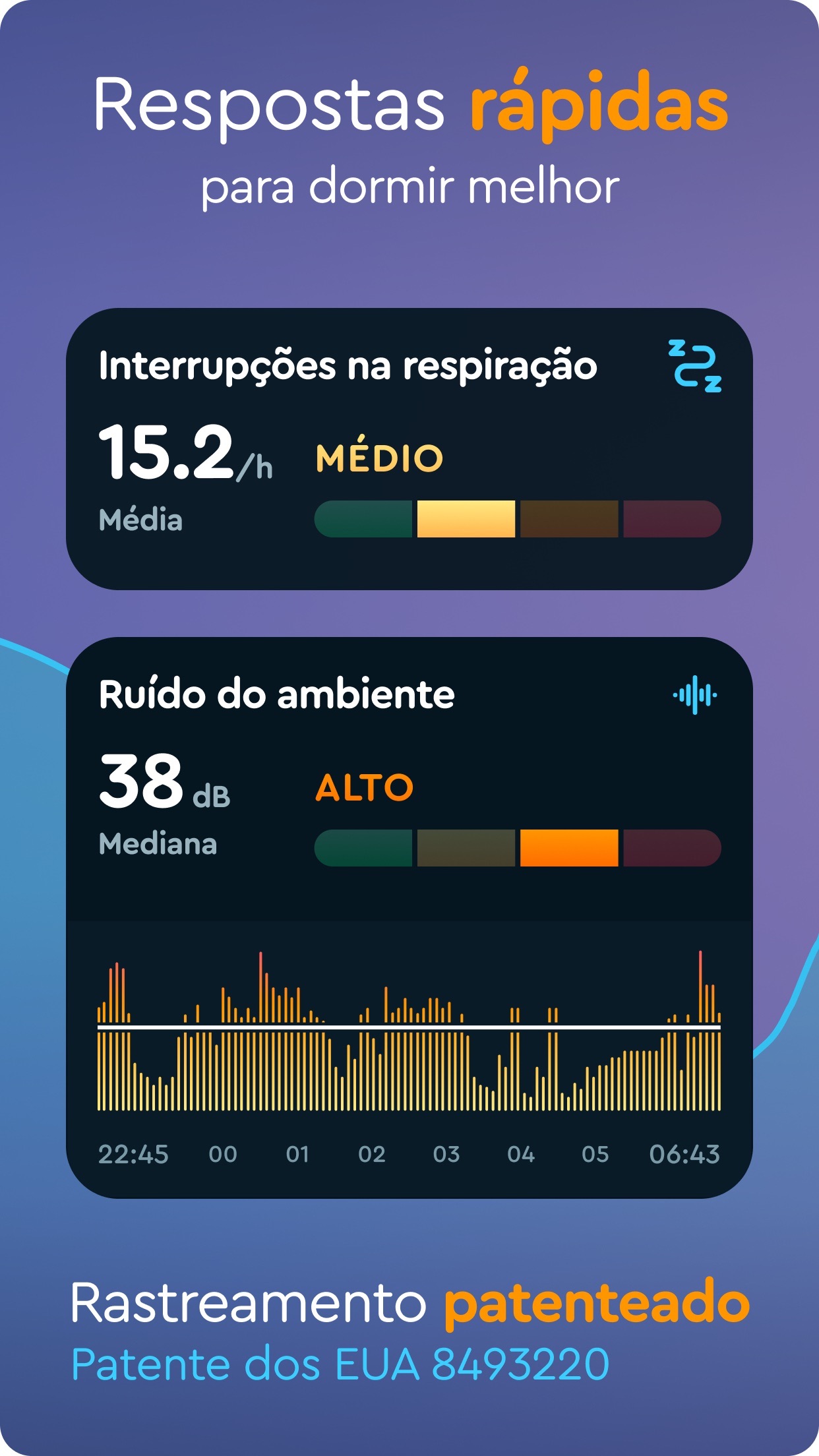 Screenshot do app Sleep Cycle - Monitor de sono