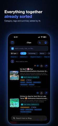 Clipo: AI notes & links Screenshot 2 of 8