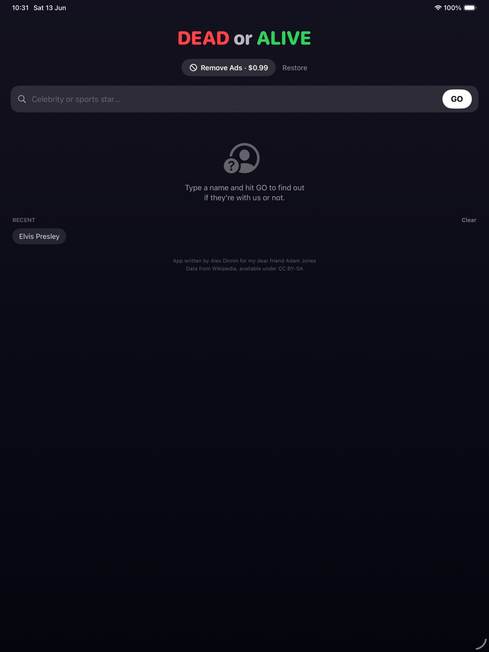 iPad screenshot