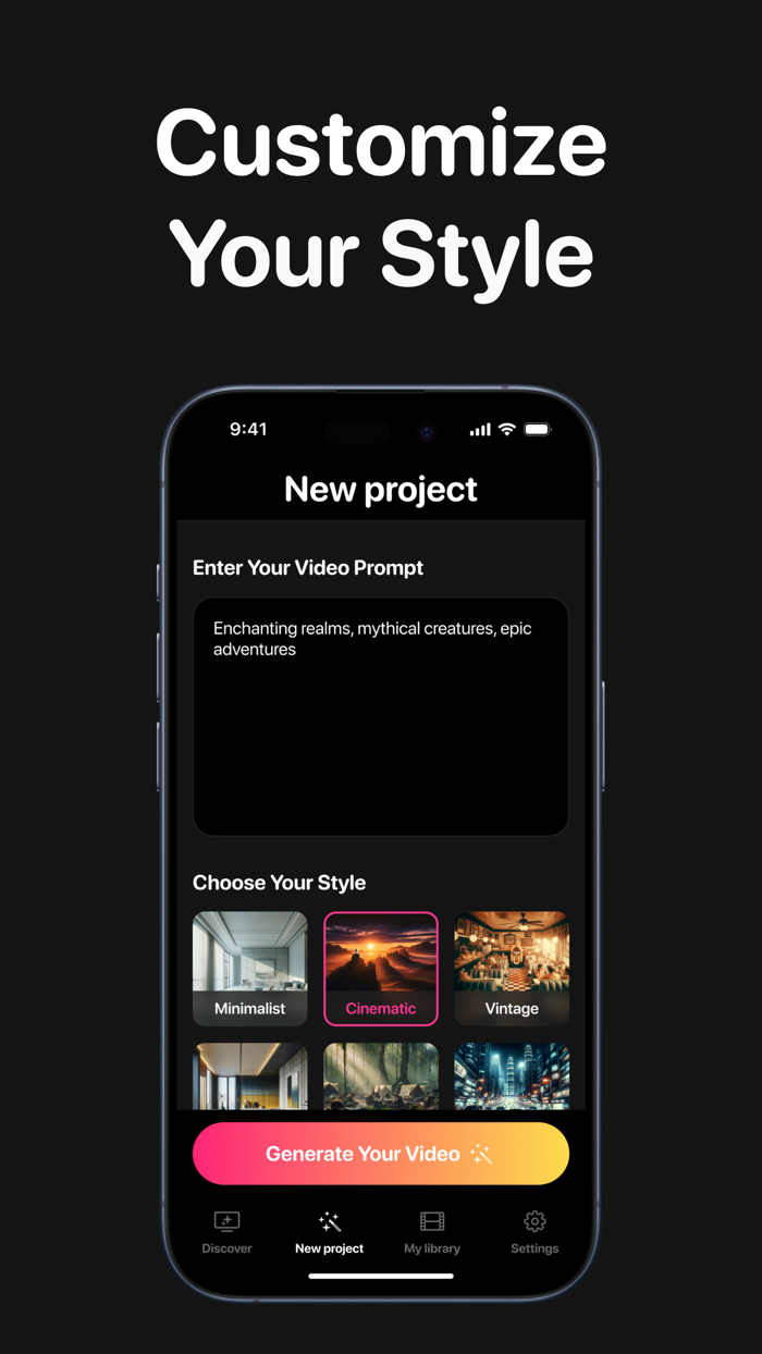 AI Video Maker Art Generator.