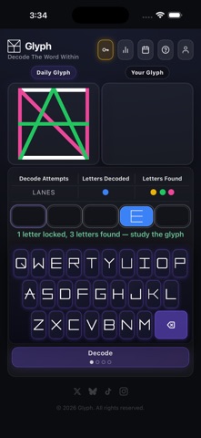 Glyph - Daily Word Puzzle screenshot