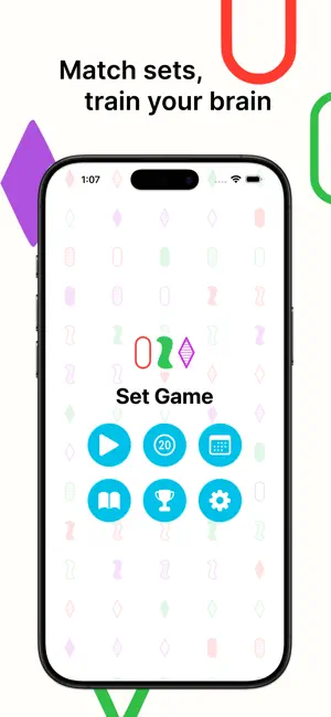 Set Game – Classic Card Puzzle screenshot 1