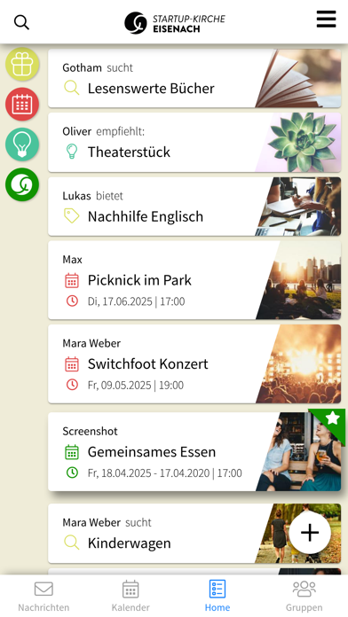 StartUp Kirche Eisenach app screenshot