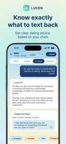 Lucen: AI Text Dating Advice screenshot