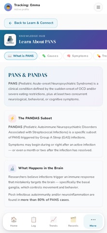 PANDAS Tracker Screenshot 10 of 10