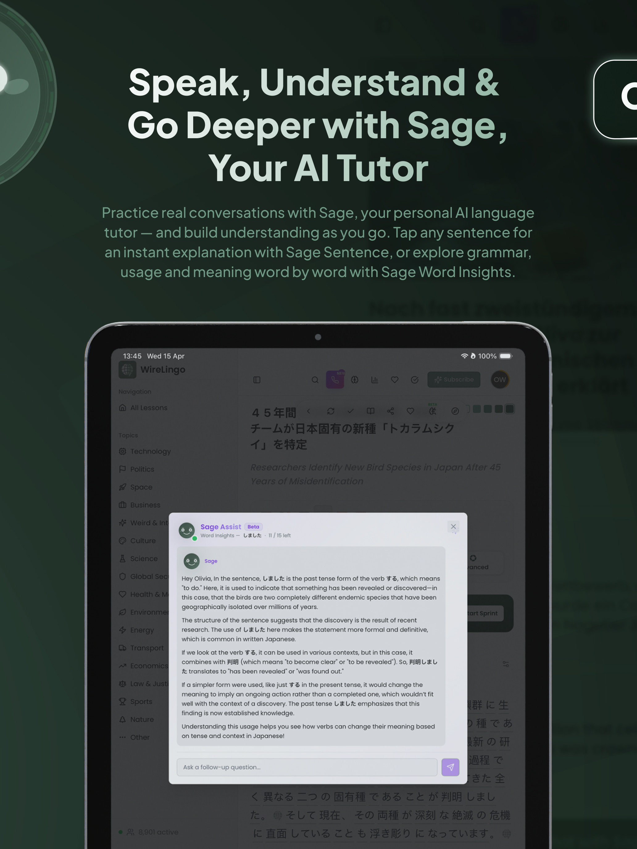 WireLingo: Learn Languages