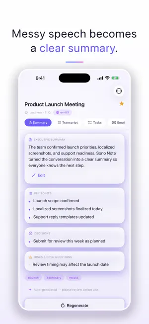 Sono Note: Voice to Text Notes screenshot 3