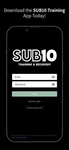 SUB10 Training iPhone screenshot