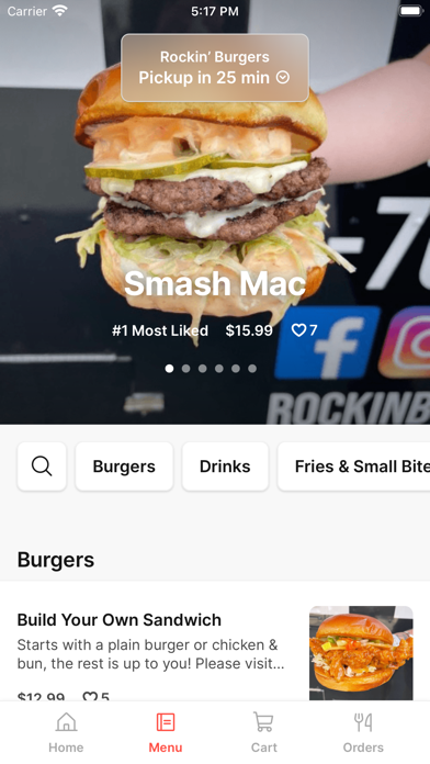 Rockin’ Burgers To Go iPhone screenshot 2 - Food & Drink app