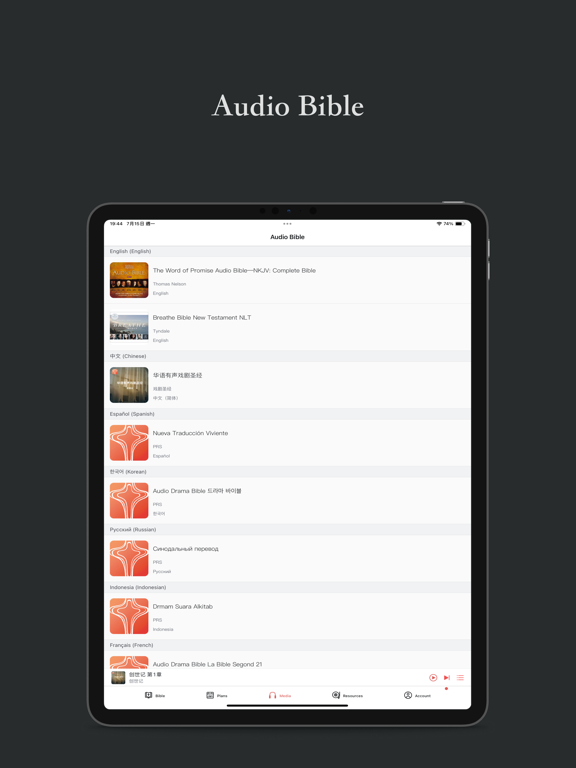 Public Reading of Scripture iPad screenshot 3 - Reference app