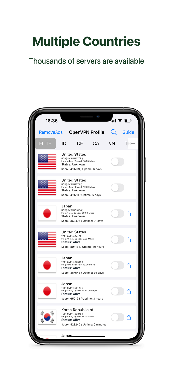 VPN Proxy OvpnSpider Pro screenshot 1