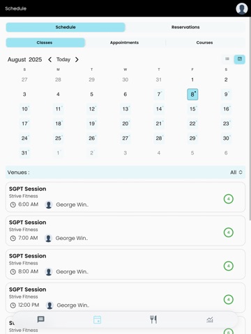 Strive Fitness Gym iPad screenshot