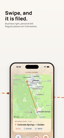 Milometry iPhone screenshot
