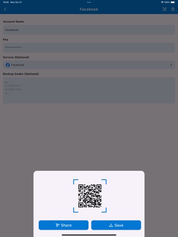 Authenticator: 2FA & Passkey iPad screenshot