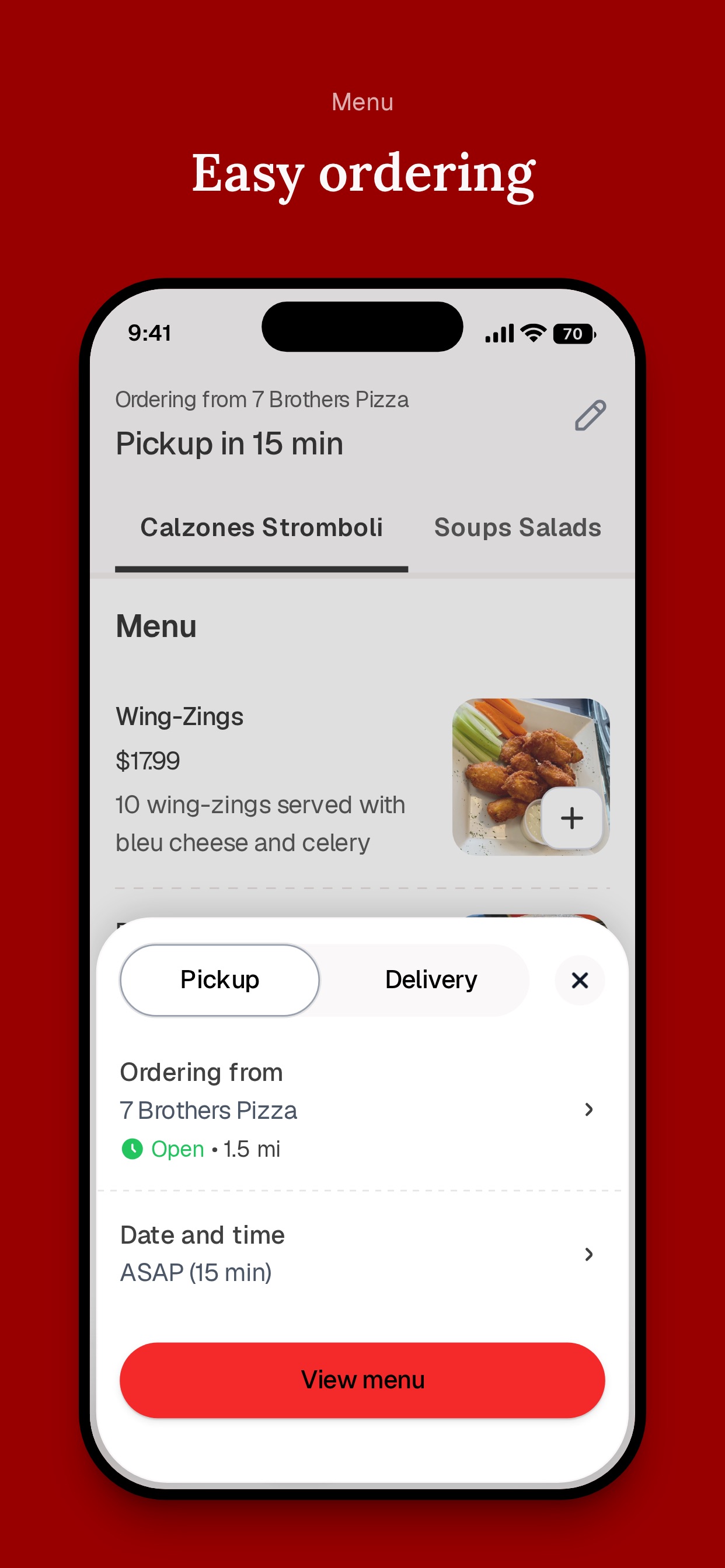 Screenshot 3 of 7 Brothers Pizza
