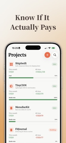 SideProfit: Profit Tracker Screenshot 1 of 6