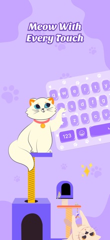 Cat Keyboard - Cute Kitty Skin screenshot