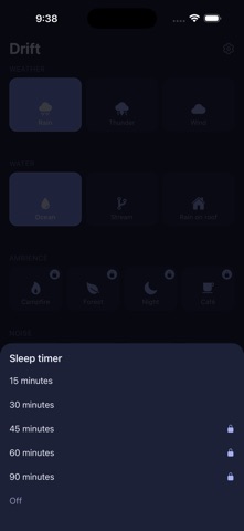 Drift: Sleep & Focus iPhone screenshot
